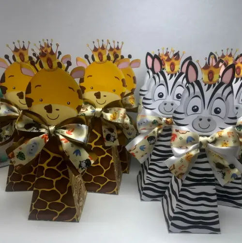 Caixa Pirâmide Safari Zebra