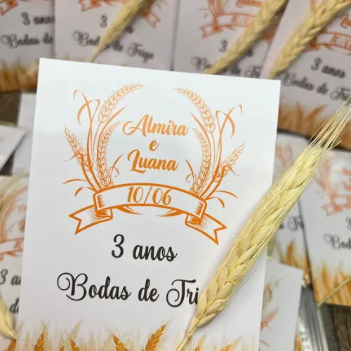 Cards 3 Anos Bodas de Trigo