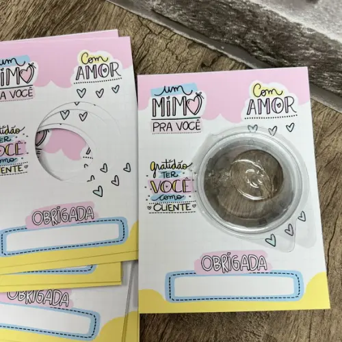 Cards Blister Cliente Um Mimo