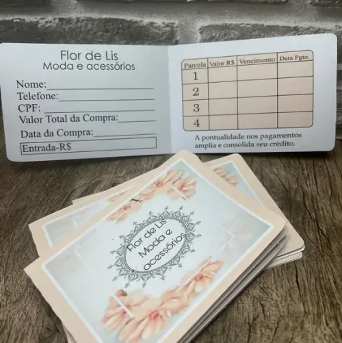 Carnê Para Pagamentos Personalizado Lojas