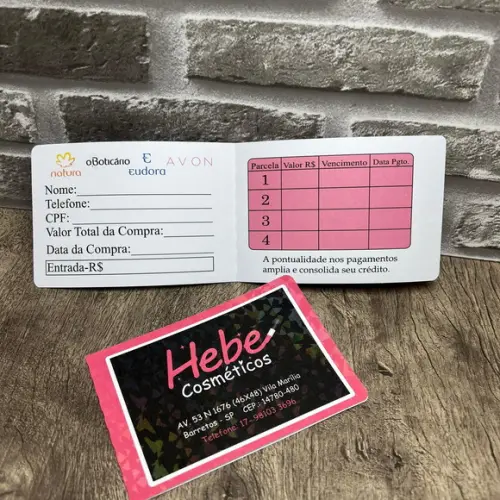 Carnê Para Pagamentos Personalizado Lojas