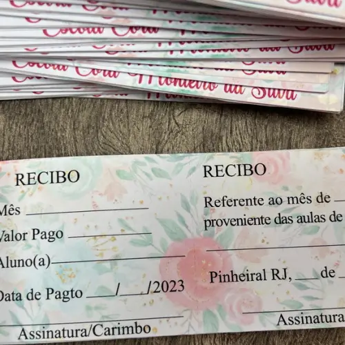 Carnê/bloquinho para Pagamentos Personalizado Lojas