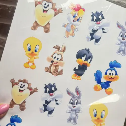 Cartela de Adesivos Personalizados
