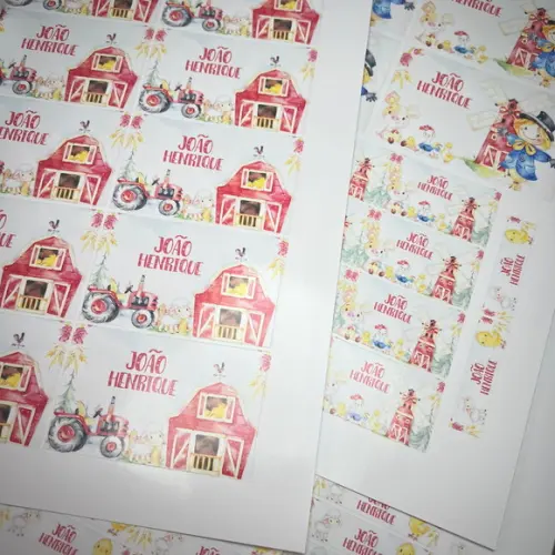 Etiquetas Escolares Combo Fazendinha