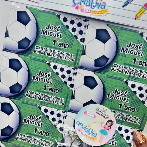 Etiquetas Escolares Futebol