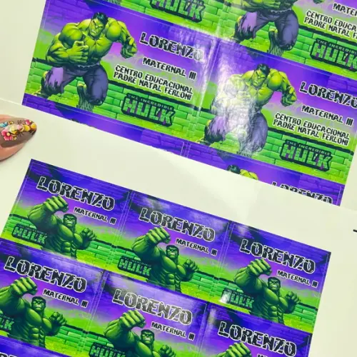 Etiquetas Escolares Hulk