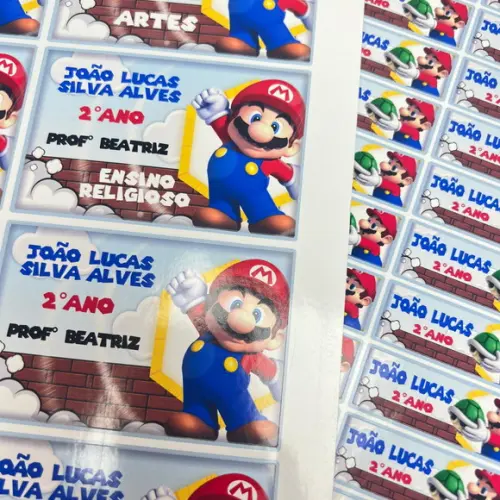 Etiquetas Escolares Súper Mario Bros