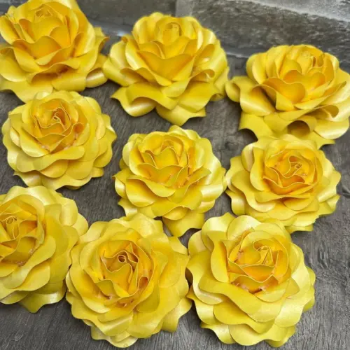 Flores de Papel para Decoração de Bolo