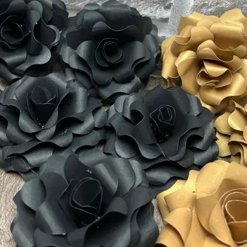 Flores de Papel para Decoração de Bolo
