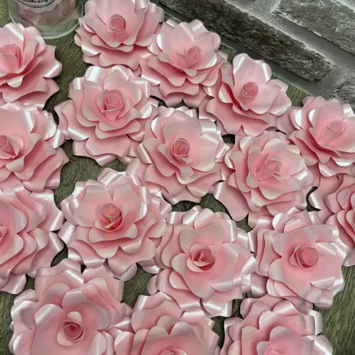 Flores De Papel Para Decoração De Bolo