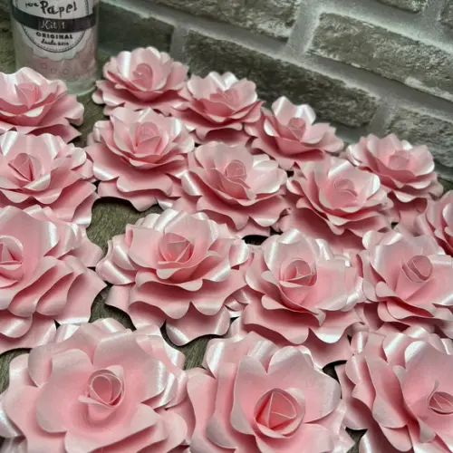 Flores De Papel Para Decoração De Bolo