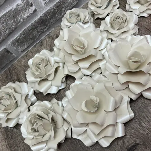 Flores De Papel Para Decoração De Bolo