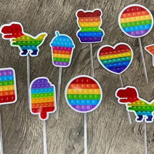 Mini Toppers para Brigadeiro Pop It