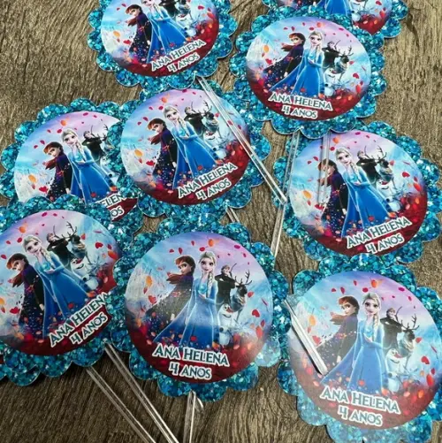 Mini Toppers Para Brigadeiro Frozen