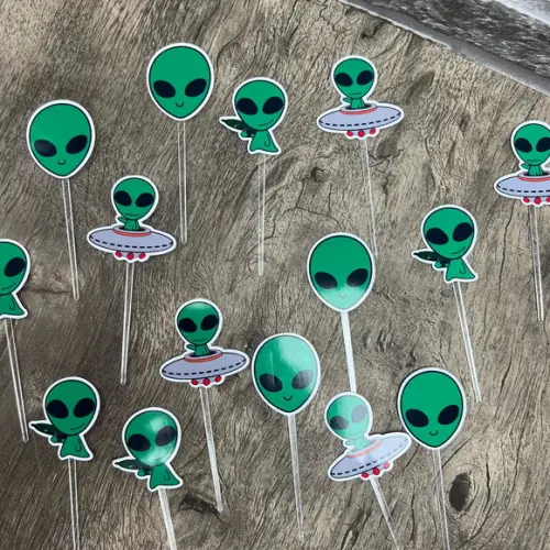Mini Toppers para Docinhos Aliens