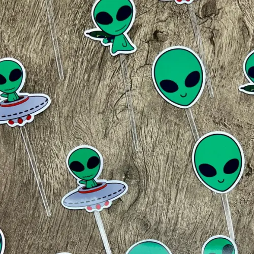 Mini Toppers para Docinhos Aliens