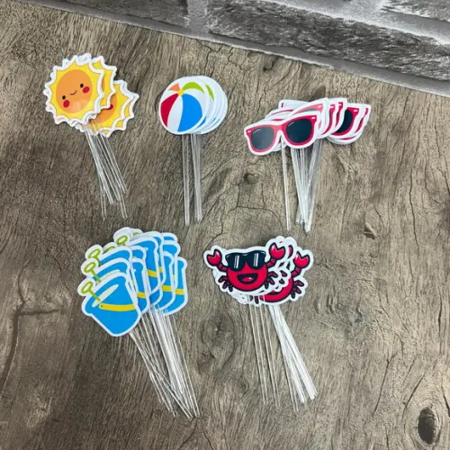 Mini Toppers para Docinhos Praia