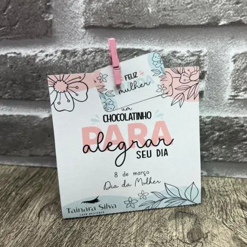 Porta Bombom Dia da Mulher