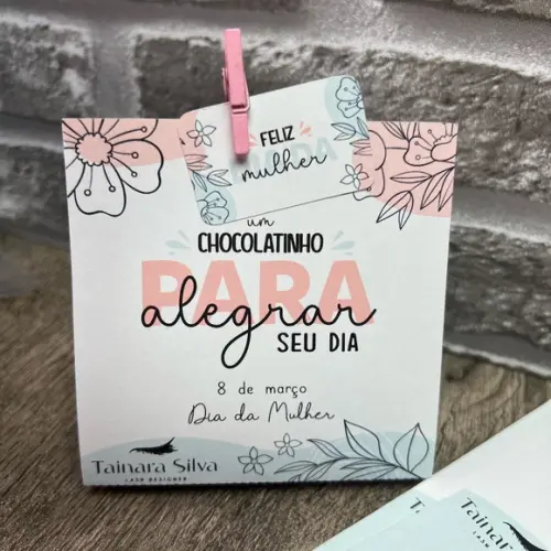 Porta Bombom Dia da Mulher