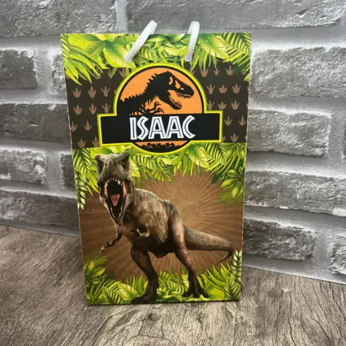 Sacolinhas Personalizadas Dinossauro Jurassic Park