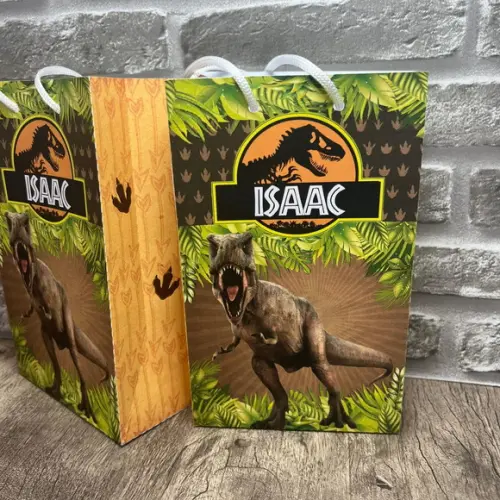 Sacolinhas Personalizadas Dinossauro Jurassic Park