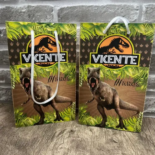 Sacolinhas Personalizadas Dinossauro Jurassic Park