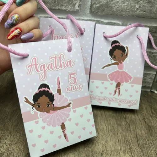 Sacolinhas Mini Personalizadas Bailarina