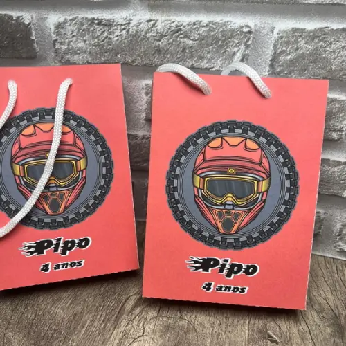 Sacolinhas Personalizadas Moto Cross