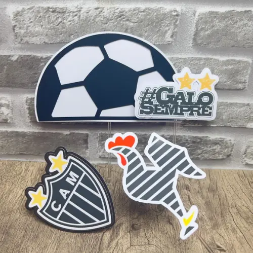 Topo de Bolo Atlético Mineiro Galo