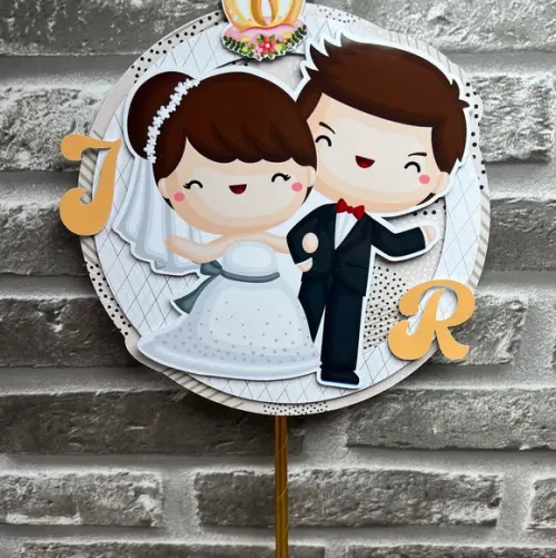 Topo de Bolo Casamento