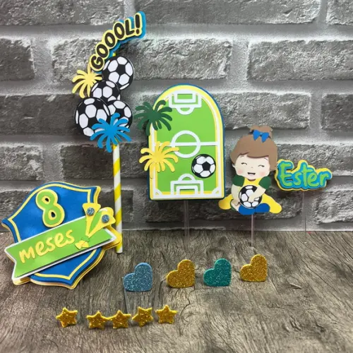 Topo de Bolo Copa Menina