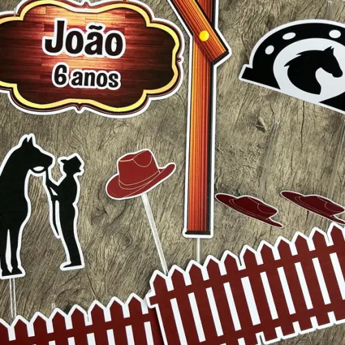 Topo de Bolo Country