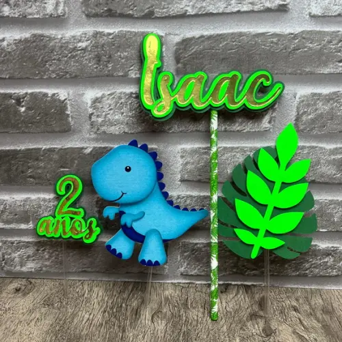 Topo de Bolo Dino Baby