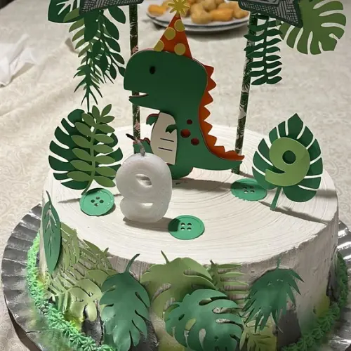 Topo de Bolo Dinossauro 3d