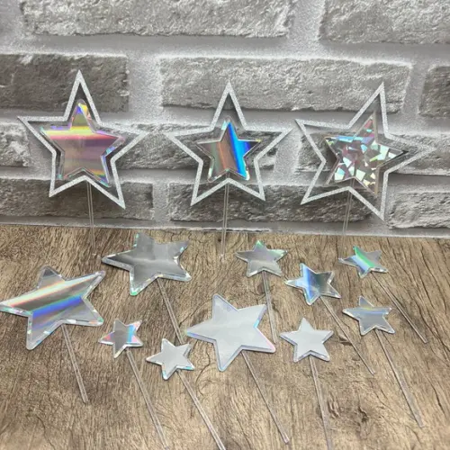 Topo de Bolo Estrelas