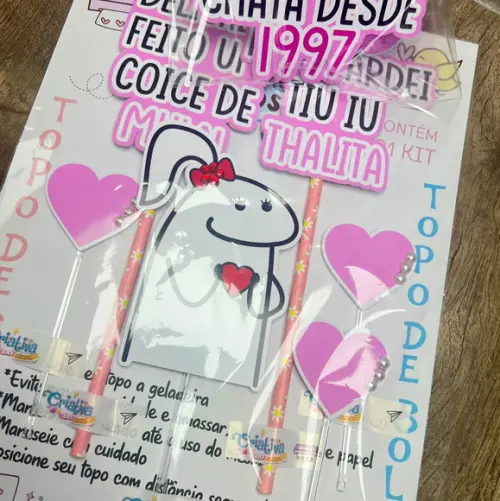 Topo de Bolo Flork Chata Desde 1997