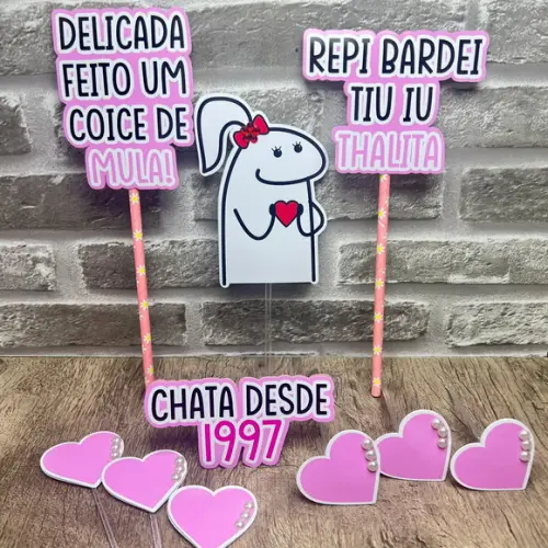 Topo de Bolo Flork Chata Desde 1997