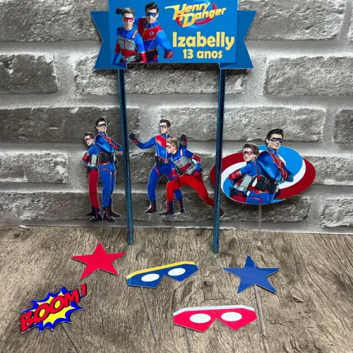 Topo de Bolo Henry Danger