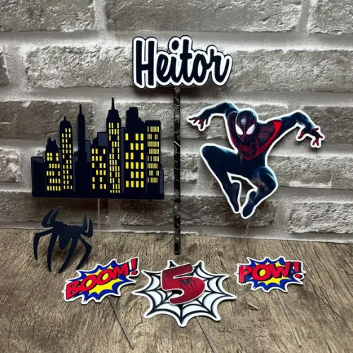 Topo de Bolo Homem Aranha