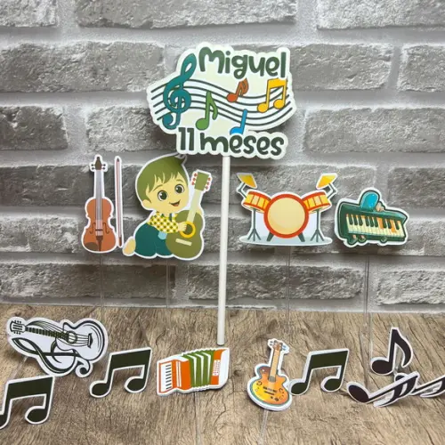 Topo de Bolo Instrumentos Musicais