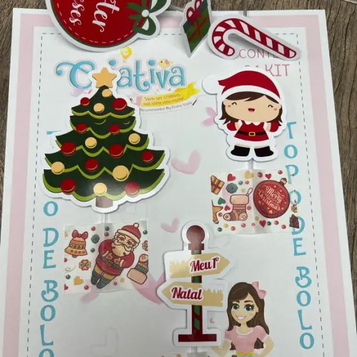 Topo de Bolo Meu 1º Natal