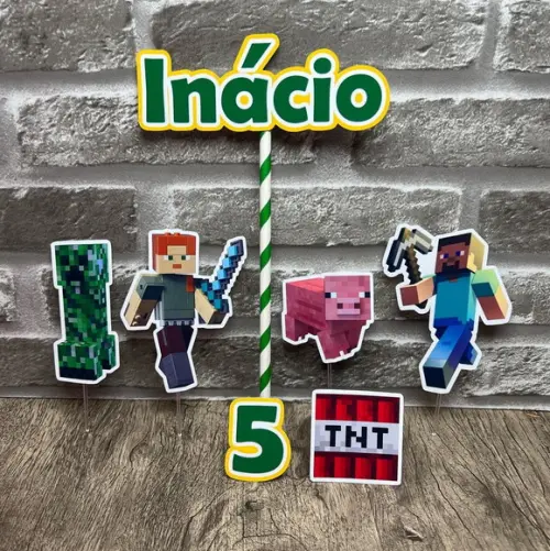 Topo de Bolo Minecraft