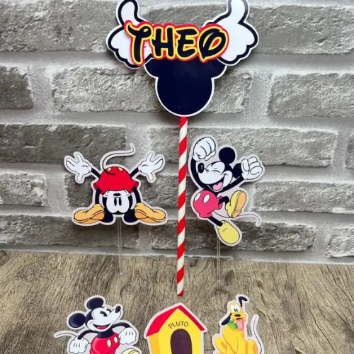 Topo de Bolo Mickey Vintage