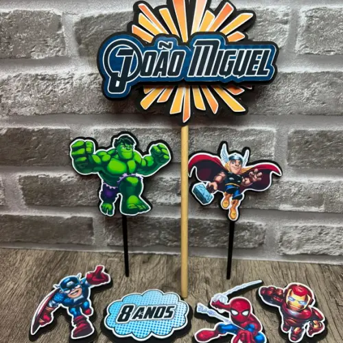Topo de Bolo os Vingadores