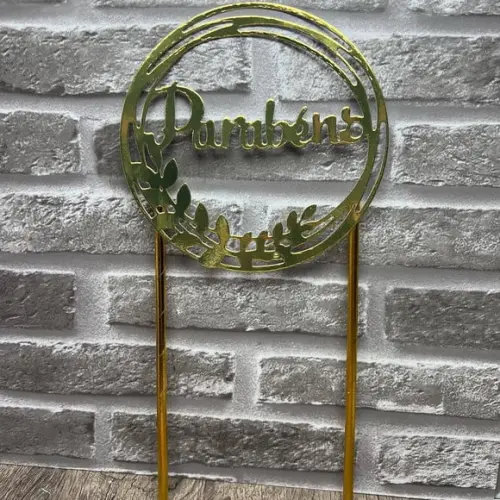 Topo de Bolo Parabéns (cake Topper)