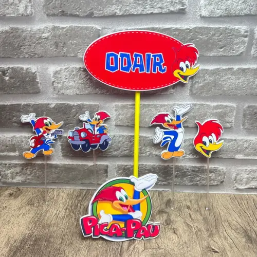 Topo de Bolo Pica-pau