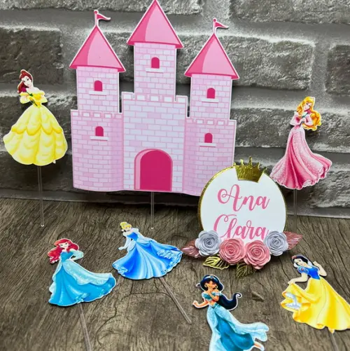 Topo de Bolo Princesas