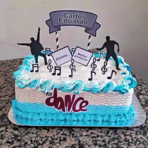 Topo de Bolo Professor de Dança