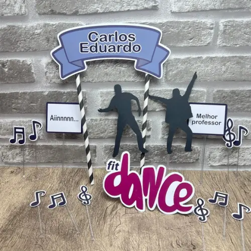 Topo de Bolo Professor de Dança