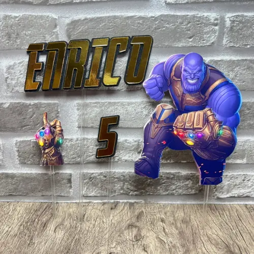 Topo de Bolo Thanos